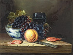 ₴ Картина натюрморт художника от 241 грн.: Натюрморт с виноградом и ремером