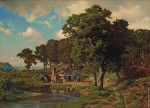 ₴ Картина пейзаж известного художника от 229 грн.: Деревенская мельница