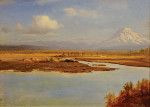 ₴ Картина пейзаж известного художника от 229 грн.: Маунт Худ, Орегон