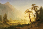 ₴ Картина пейзаж известного художника от 223 грн.: Восход солнца, долина Йосемити
