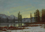 ₴ Картина пейзаж известного художника от 235 грн.: Снег в Скалистых горах