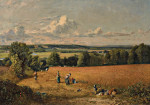 ₴ Картина пейзаж известного художника от 223 грн: Пшеничное поле
