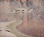 ₴ Картина пейзаж художника от 259 грн.: Зимовий краєвид