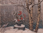 ₴ Картина пейзаж художника от 247 грн.: Перший сніг
