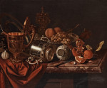 ₴ Купить натюрморт известного художника от 259 грн.: Натюрморт с фруктами, ножом и трофеями