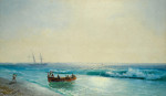⚓Репродукція морський краєвид від 193 грн.: Моряки виходять на берег