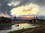₴ Репродукция пейзаж от 235 грн.: Дрезден на закате