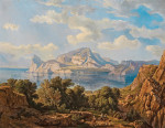 ₴ Репродукция пейзаж от 247 грн.: Вид на Капо Мизено с Везувием на заднем плане
