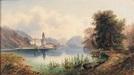 ₴ Репродукция пейзаж от 187 грн.: Вид на Санкт-Вольфганг