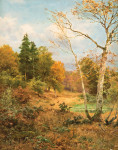 ₴ Репродукция пейзаж от 242 грн.: Осенний лес