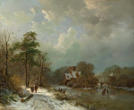 ₴ Репродукция пейзаж от 259 грн.: Зимний пейзаж, Голландия