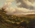 ₴ Репродукция пейзаж от 253 грн.: Люксембургский пейзаж с видом на замок Берг