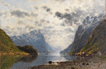 ⚓Репродукция морской пейзаж от 211 грн.: Норвежский пейзаж фьорда