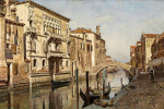 ₴ Репродукция городской пейзаж от 217 грн.: Вид на дворец дель Камелло в Венеции