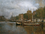 ₴ Репродукция городской пейзаж от 241 грн.: Канал в Роттердаме