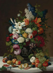₴ Репродукция натюрморт от 200 грн.: Цветы и фрукты