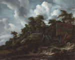 ₴ Репродукция пейзаж от 223 грн.: Лесистый склон с видом на Бентхайм замок