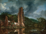 ₴ Репродукція краєвид від 241 грн.: Краєвид з руїнами замку Егмонд