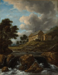₴ Репродукция пейзаж от 247 грн.: Пейзаж с церковью у реки