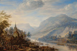 ₴ Картина пейзаж от 217 грн.: Вид на Рейн в Райнеке