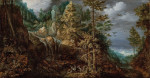 ₴ Репродукция пейзаж от 175 грн.: Пейзаж с искушением святого Антония