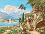 ₴ Репродукция пейзаж от 241 грн: Озеро Маджоре, вид на Ізола Белла
