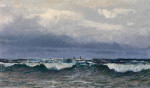 ⚓Репродукція морський краєвид от 193 грн.: Морський прибій з вітрильниками