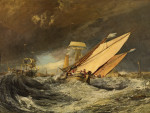 ⚓Репродукция морской пейзаж от 317 грн.: Рыбацкие лодки входят в бухту Кале