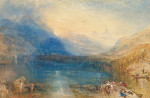 ₴ Репродукция пейзаж от 277 грн.: Озеро Цуг, раннее утро