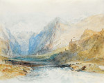 ₴ Репродукция пейзаж от 340 грн.: Долина Домлешг, вид на север к ущелью Ротенбрюннен