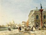 ₴ Репродукция городской пейзаж от 317 грн.: Санта Мария делла Салюте из дворца Дожей, Венеция