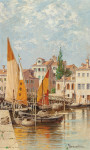 ₴ Репродукция городской пейзаж от 259 грн.: Вид Венеции