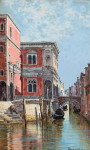 ₴ Репродукция городской пейзаж от 259 грн.: Гондольеры на венецианском канале