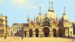 ₴ Репродукція міського пейзажу від 275 грн.: Площа Святого Марка, Венеція