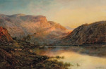 ₴ Репродукция пейзаж от 310 грн.: Вечернее сияние, Уэйл-оф-Игл, Лох-Ломонд