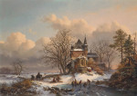 ₴ Репродукция пейзаж от 337 грн.: Голландский зимний пейзаж