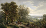 ₴ Репродукция пейзаж от 302 грн.: Дунайский пейзаж с видом на Нусдорф
