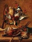 ₴ Репродукція натюрморт від 378 грн.: Натюрморт з качкою, фазаном та зайцем