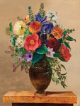 ₴ Репродукция натюрморт от 288 грн.: Летние цветы в вазе