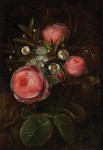 ₴ Репродукція натюрморт від 313 грн.: Рожеві троянди