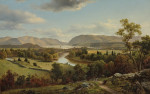 ₴ Репродукция пейзаж от 302 грн.: Вид из Нью-Виндзора, река Гудзон