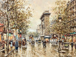 ₴ Репродукция городской пейзаж от 355 грн.: Ворота Сен-Дени, Париж