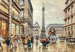 ₴ Репродукция городской пейзаж от 328 грн.: Вандомская площадь, Париж