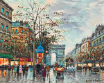 ₴ Репродукция городской пейзаж от 372 грн.: Ворота Сен-Дени, Париж