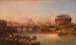 ₴ Репродукция пейзаж от 293 грн.: Закат на Тибре, Рим