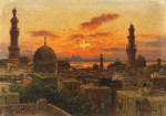 ₴ Репродукция пейзаж от 319 грн.: Каир в вечернем свете