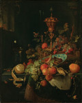 ₴ Репродукция натюрморт от 388 грн.: Натюрморт с фруктами и кувшином на петушиной лапке