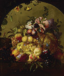₴ Репродукция натюрморт от 373 грн.: Натюрморт с фруктами и цветами