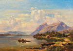 ₴ Репродукция пейзаж от 357 грн.: Мильштатское озеро в Каринтии
