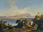 ₴ Репродукция пейзаж от 386 грн.: Вид на озеро Гарда